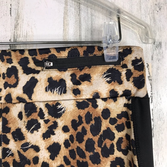 Leopard print leggings with zipper pocket - Picture 4 of 8